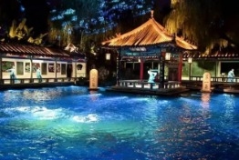 祥明灯光1000W LED切割灯助力山东趵突泉光影秀