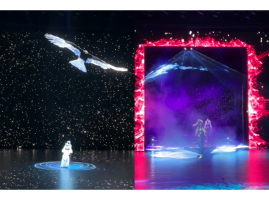 祥明灯光助力第26届哈尔滨冰雪大世界《王的战车》，冰雪之上绽放光影魅力