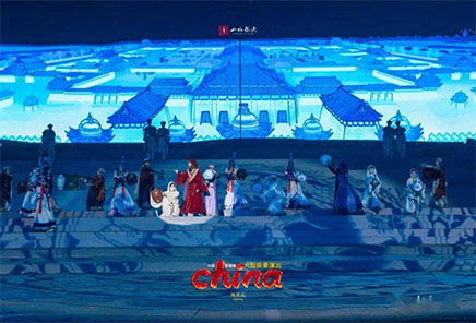 XMlite 1400w profile moving head lights participated in Jingdezhen large scale live performance 