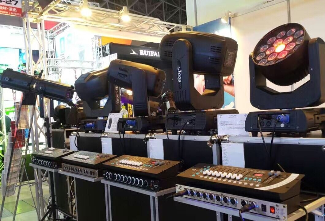 XMlite moving head lights are presenting at Japan Exhibition