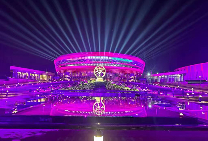 300pcs moving head light beam used in G20 2023 INDIA