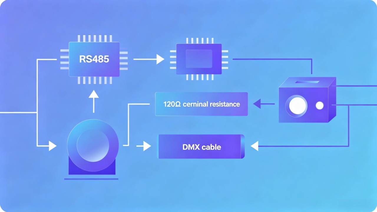 The DMX512 has a characteristic impedance of 120&Omega;, but it's not impedance matched?